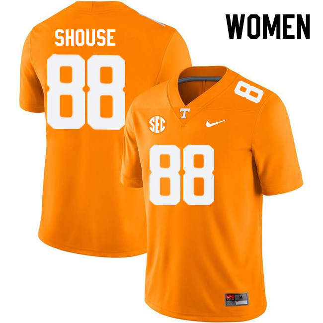 Women #88 Luke Shouse Tennessee Volunteers College Football Jerseys Stitched Sale-Orange